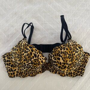 Victoria’s Secret Embrace Push-up Leopard Print Women's Bra 36C